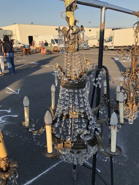 Silver Gilt Chandelier