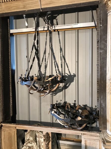 Pair of Antler Chandeliers