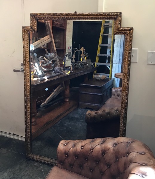 Notched Gilt Metal Frame