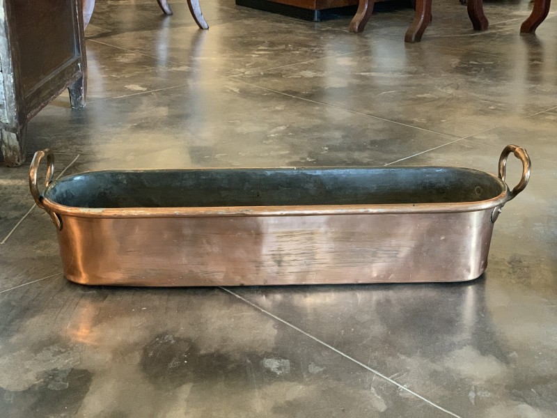 Copper Handled Shallow Urn