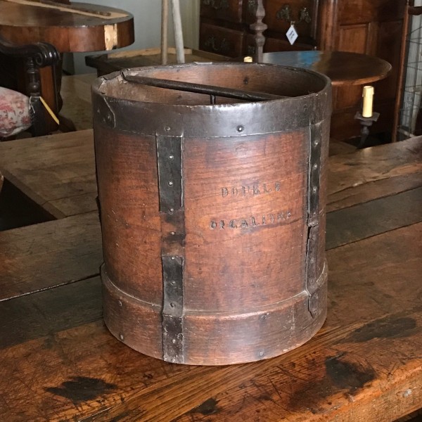 Walnut and Iron Grain Measure