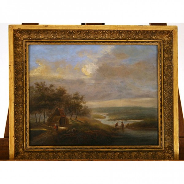 Oil on Board in Period Frame