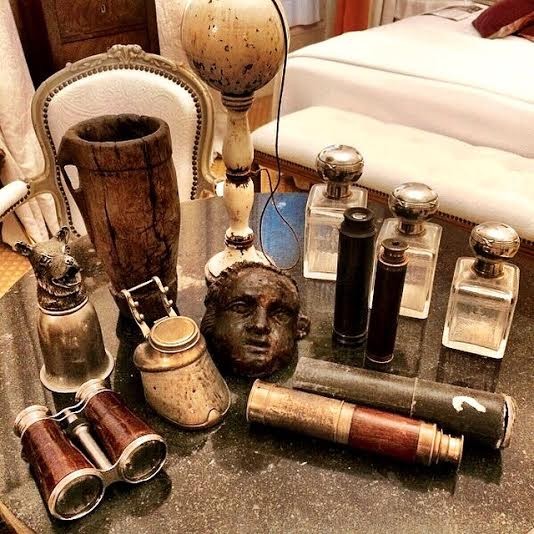 Vintage Embossed Leather Covered Binoculars