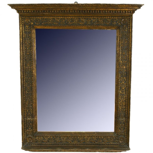 Giltwood and Polychrome Painted Tabernacle Frame