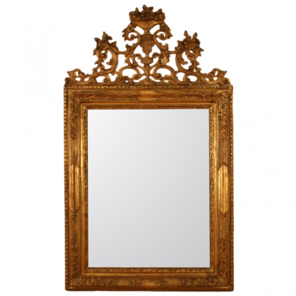 Boldly Carved Giltwood Mirror