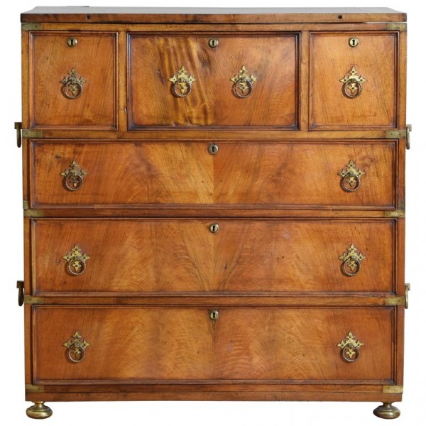 Mahogany Captain's Chest