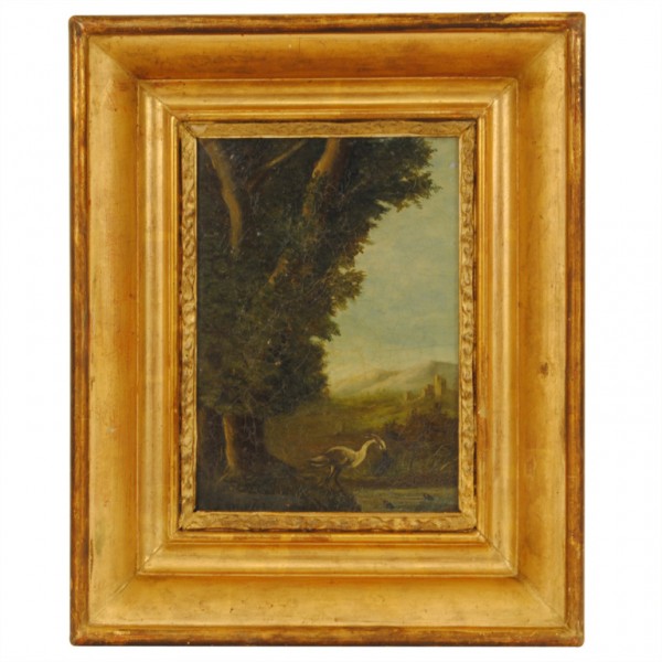Oil on Canvas in Giltwood Frame