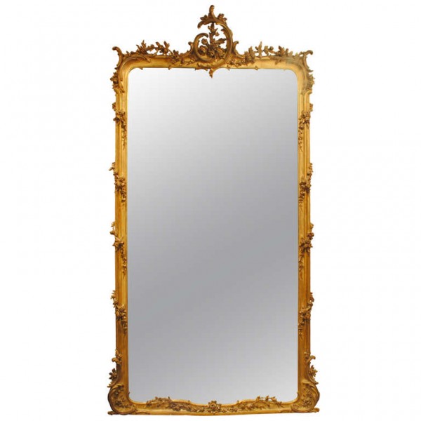 Extraordinary and Massive Giltwood Mirror
