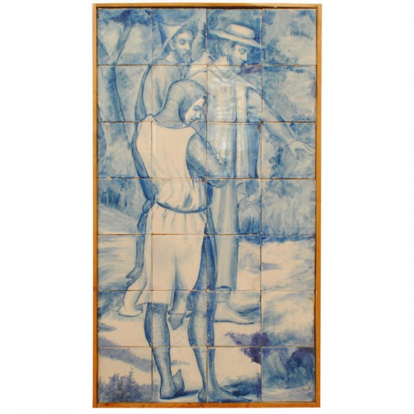 Framed Mosaic of Terracotta Tiles