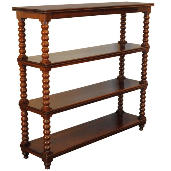 Turned Walnut Etagere