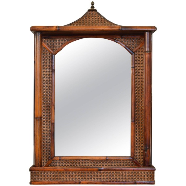 Bamboo and Rattan Mirror