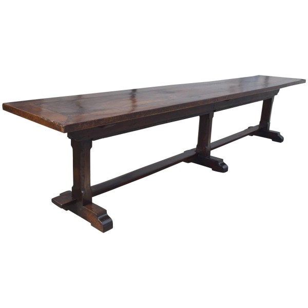Large Walnut Refectory Table 