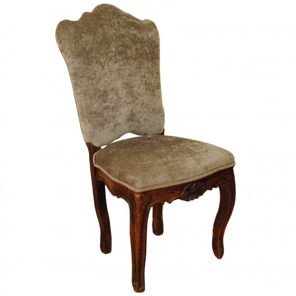 Carved Walnut Dining Chair