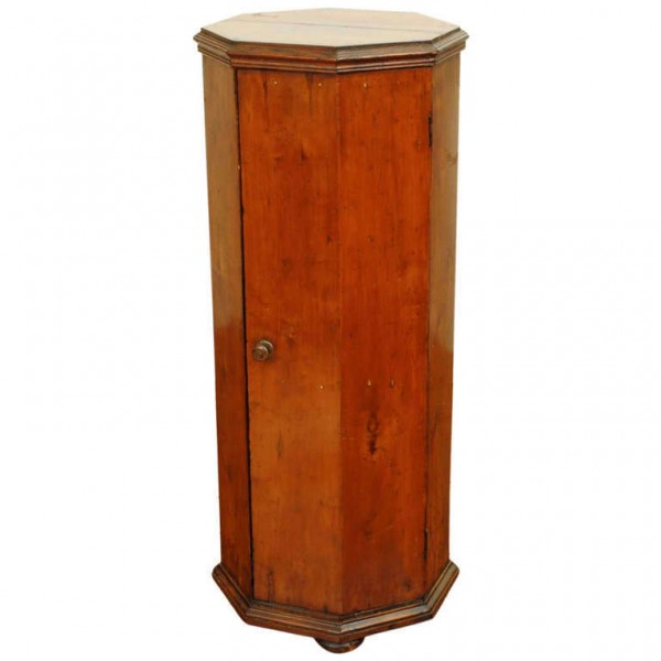 Walnut Octagonal Pedestal Credenza