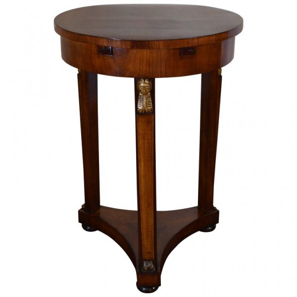 Walnut and Giltwood Table