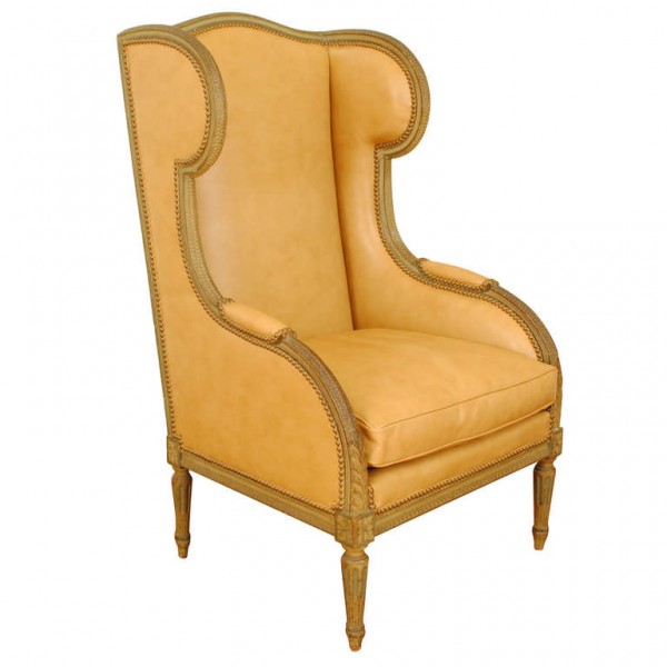 Carved and Painted Winged Bergere
