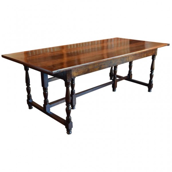 Turned Walnut Dining Table