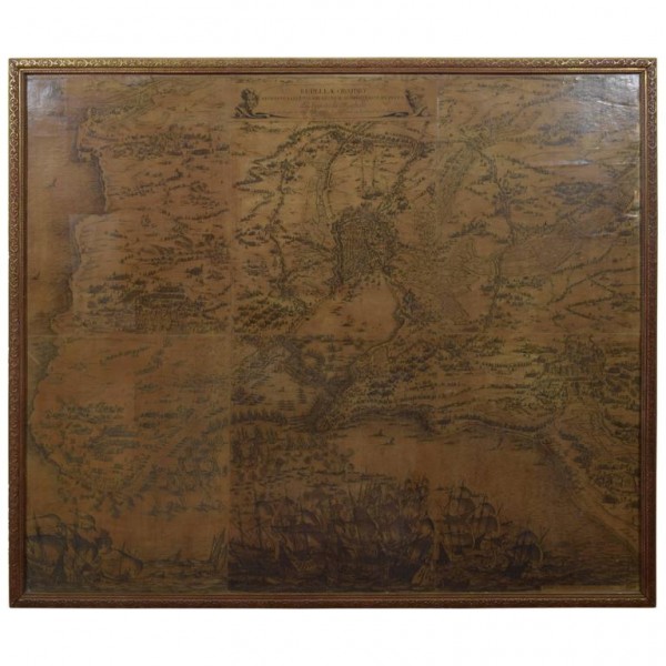 Set of Framed Engravings Depicting the Siege of Rochelle