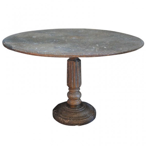 Fossilized Marble Center Table