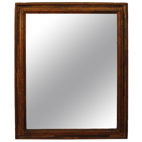 Pinewood and Parcel Gilt Mirror