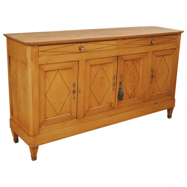 4-Door, 2-Drawer Elmwood Enfilade