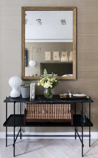 Large Silver Gilt Mirror