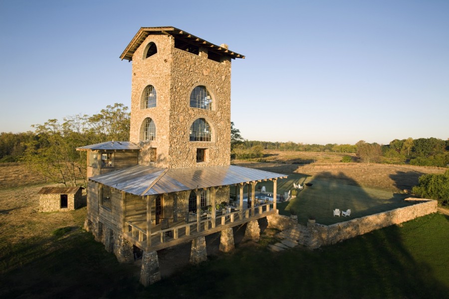 Painted and Giltwood 6-Light Chandelier
