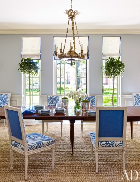 Large Mahogany Dining Table, Full Apron with 6 Leaves