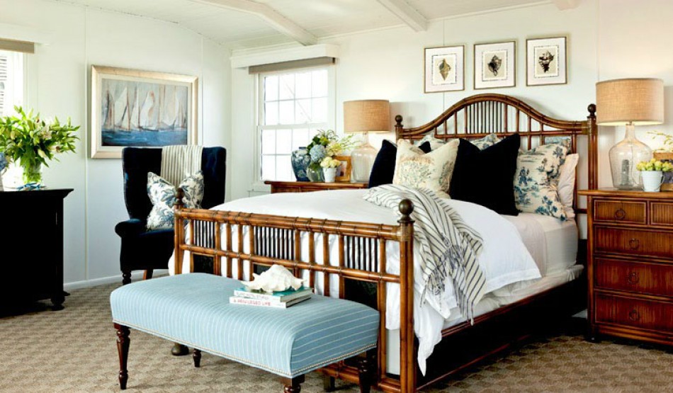 Pair of Faux Bamboo and Rattan Bedside Commodes