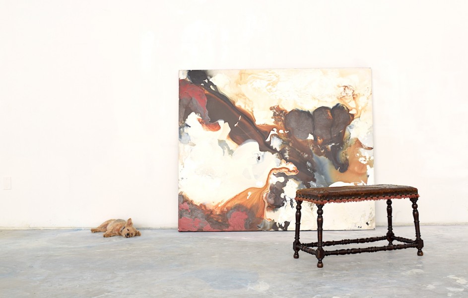 Turned Walnut and Leather Upholstered Bench