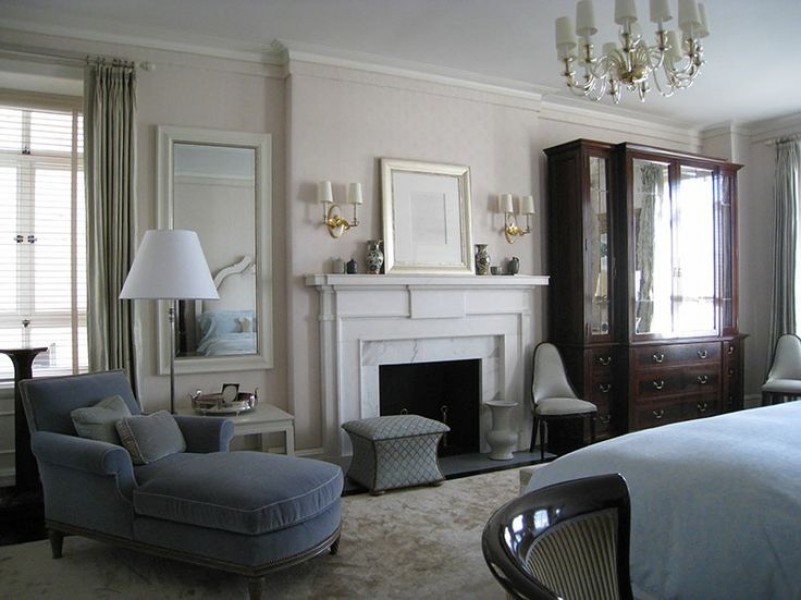 Upholstered Pouf Trimmed with Nail Heads