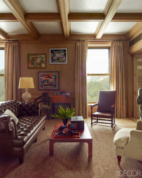 Walnut and Leather Chair