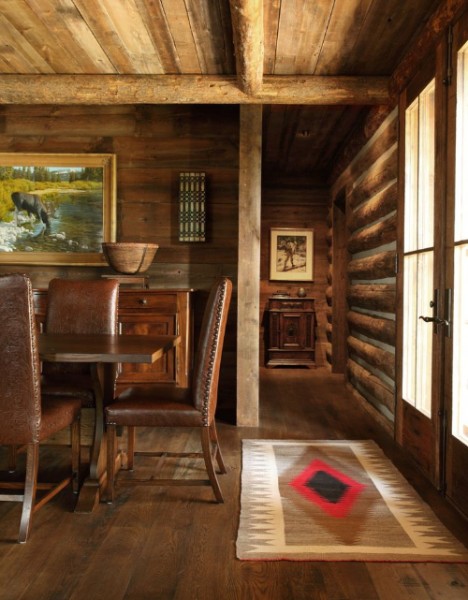 Shallow Walnut 4-Door Credenza