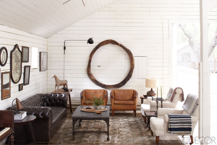 Near Pair of Leather Upholstered Club Chairs