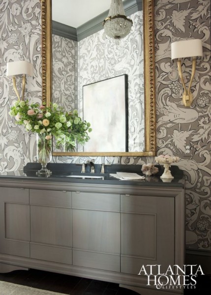 Large Carved Giltwood Mirror