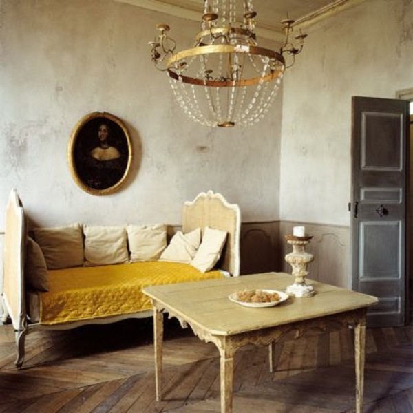 18-Light Gilt Gesso, Iron, and Glass Chandelier