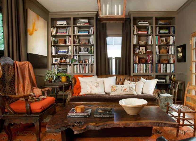 Tufted Leather Upholstered Sofa