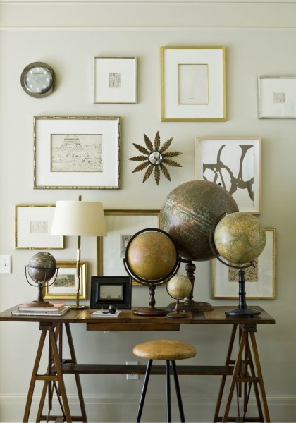 Walnut and Rosewood Adjustable Drafting Table