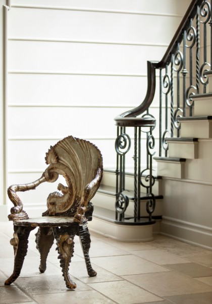 Gilded and Carved Slipper Chair