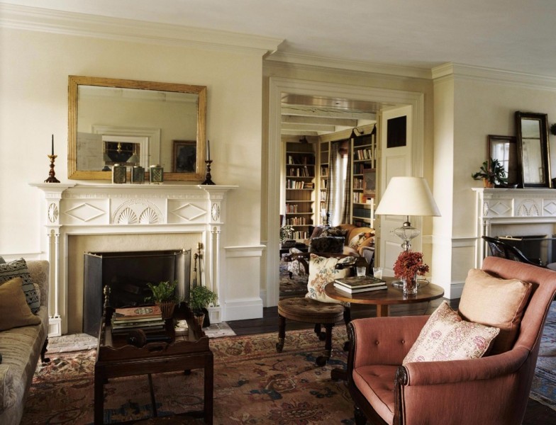 Tall Fluted Giltwood Mirror