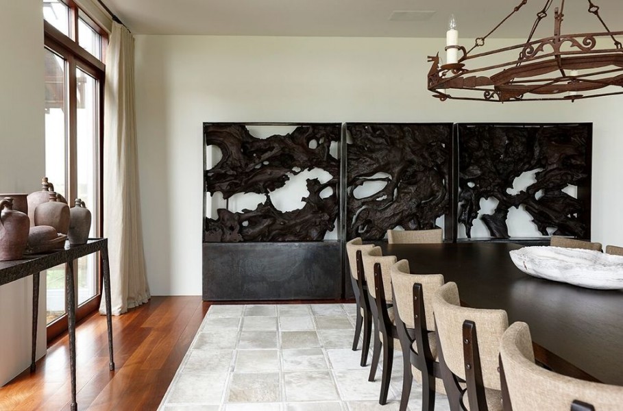Wrought Iron 6-light Chandelier 