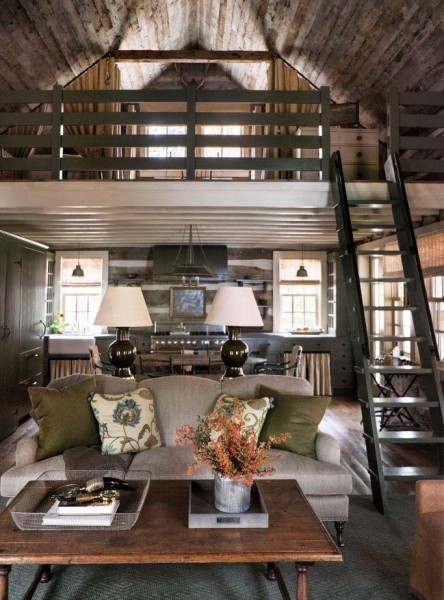 Walnut Table with Interesting Double Stretcher