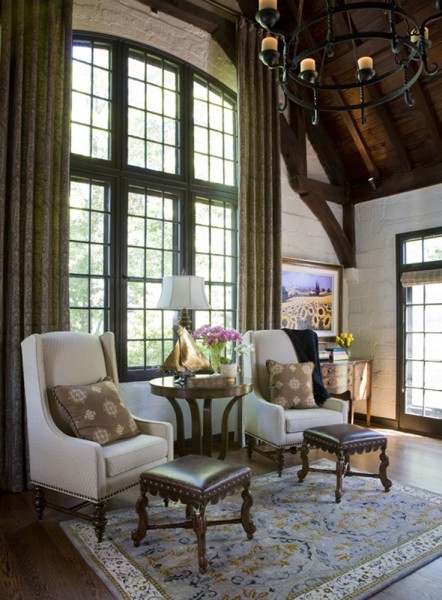 Group of 4 Walnut and Leather Upholstered Benches