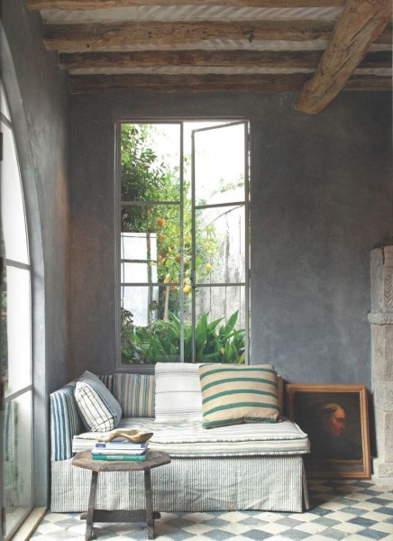 Carved Walnut Milking Stool 