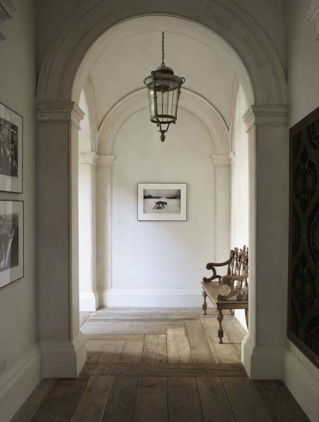 Large Hexagonal Wrought Iron Lantern