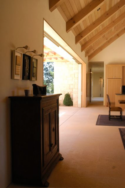 Walnut and Chestnut Tall 2-Door Credenza