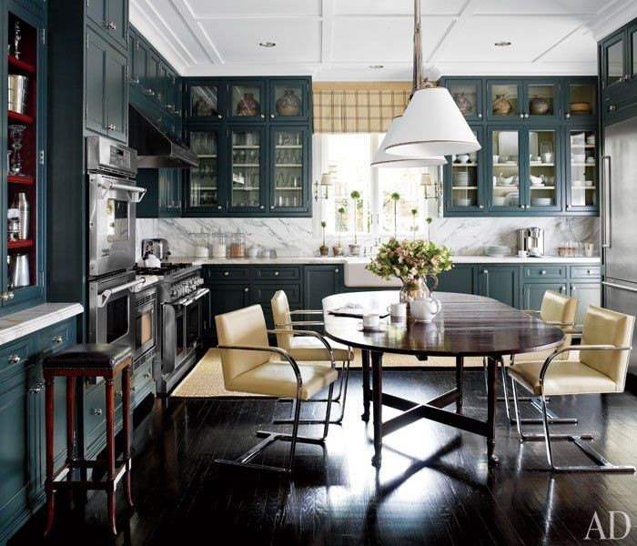 Mahogany and Brass Mounted Extension Dining Table