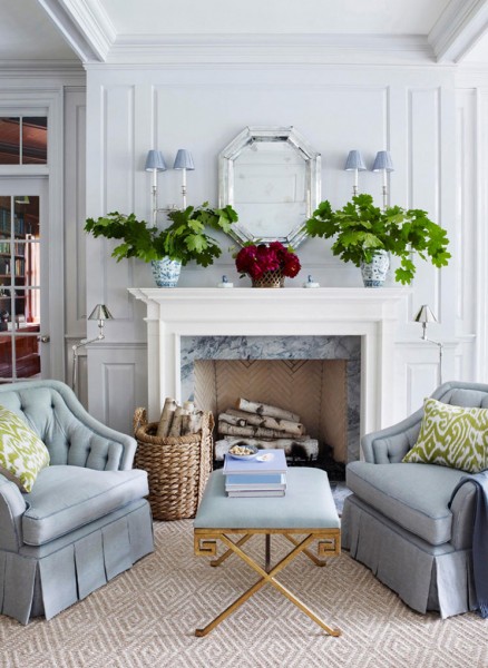 Giltwood Coffee Table with Mirrored Top