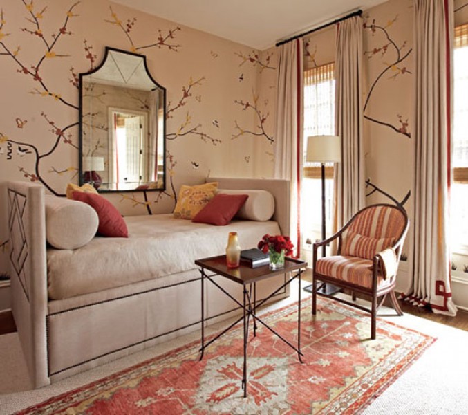 Brass Framed Wall Mirror 