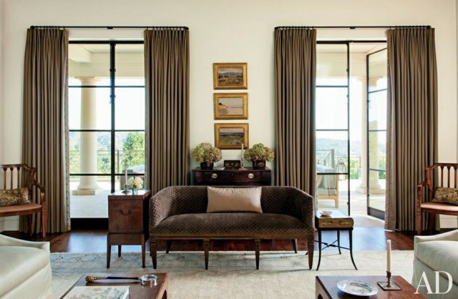 Walnut Upholstered Divano
